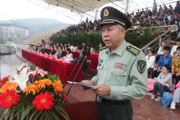 解放軍理工大學國防工程學院副政委沈亞健大校講話